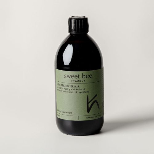 Sweet Bee Organics Elderberry Elixir 500 Portrait